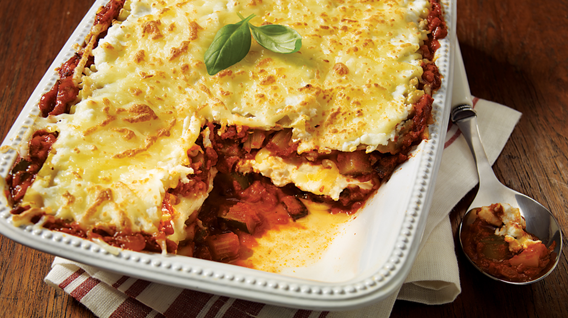  Vegetable-ricotta lasagna