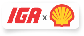  IGA x Shell Logo