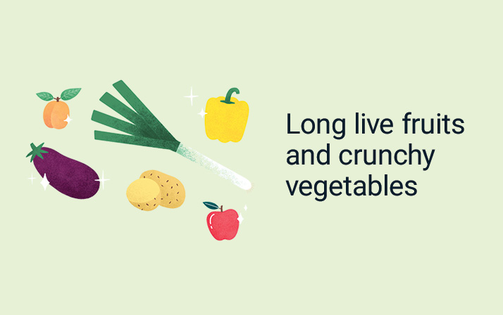 Food Fight Tip: Long live fruits and crunchy vegetables