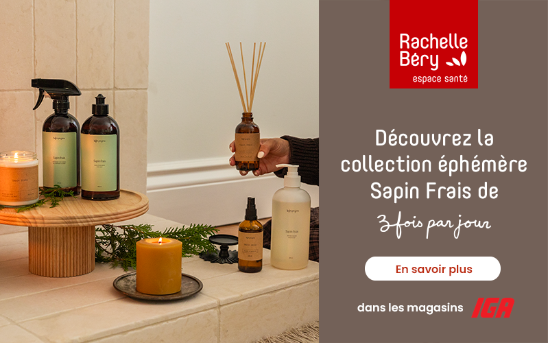 Découvrez la collection éphémère Sapin Frais de 3fois par jour - En savoir plus