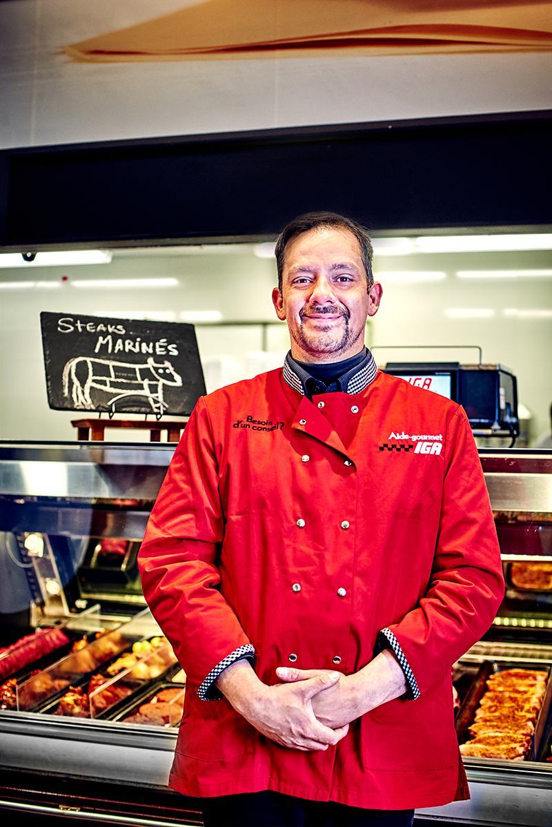 Sébastien, Boucher expert chez IGA.