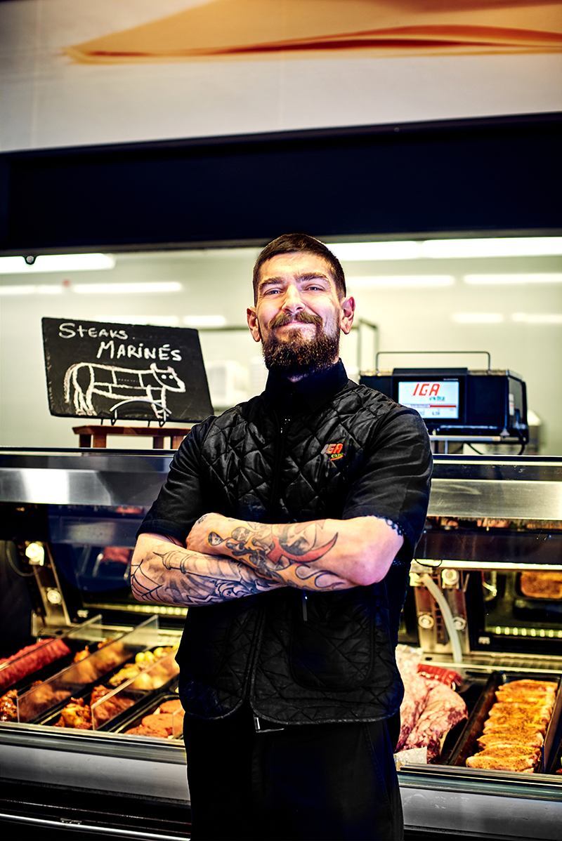 Vincent, Boucher expert chez IGA.