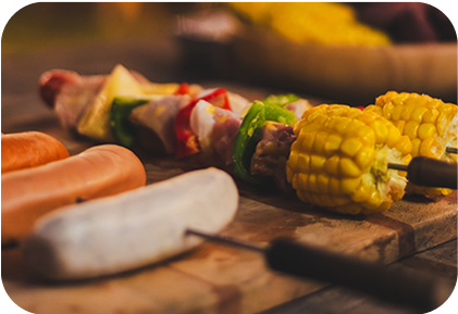 Menu complet pour un week-end en camping