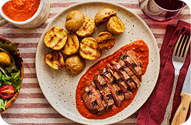 Steak de Tri-Tip à la portugaise par Geneviève O’Gleman