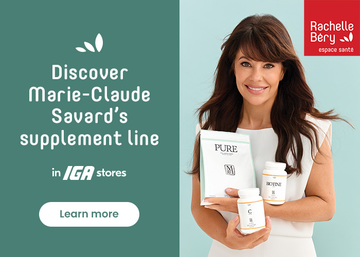 Discover Marie-Claude Savard's supplement line - Learn more