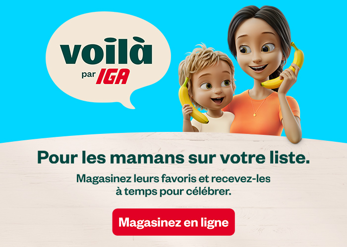 Pour les mamans sur votre liste. Magasinez en ligne