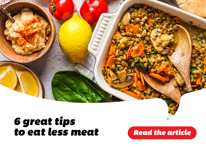 6 Great Tips to Eat Less Meat - Read the article