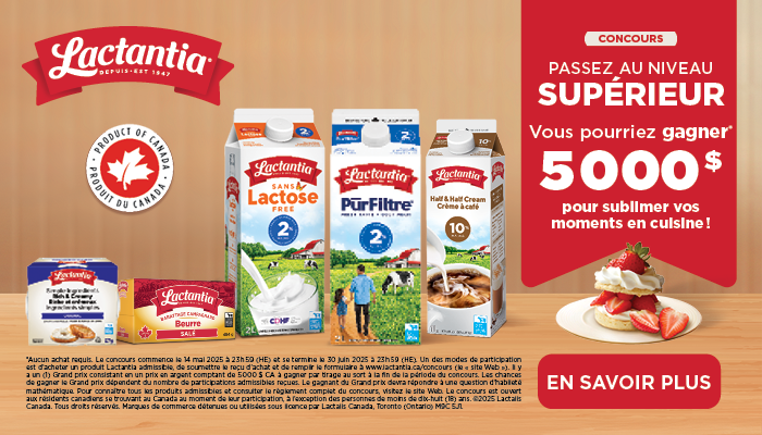 CONCOURS PASSEZ AU NIVEAU SUPERIEUR Vous pourriez gagner 5000$ pour subllmer vos moments en cuisine! - En savoir plus