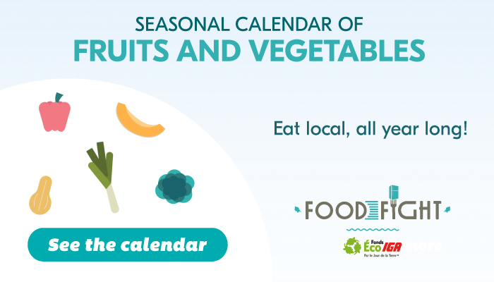 SEASONAL CALENDAR OF FRUITS AND VEGETABLES Eat local, all year long! See the calendar