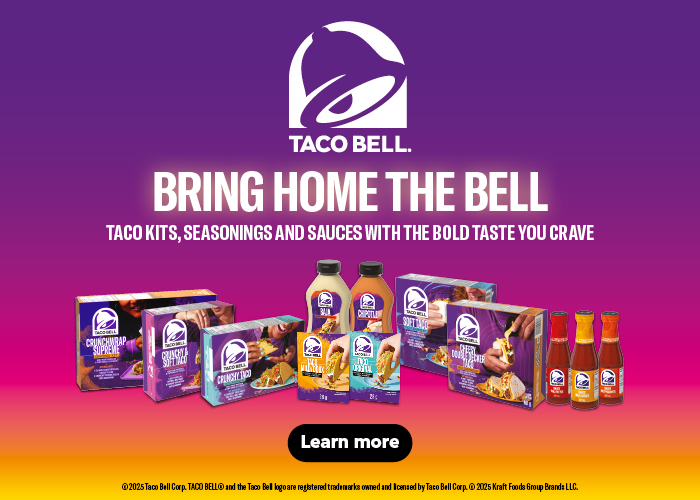 BRING HOME THE BELL TACO KITS, SEASONINGS AND SAUCES WITH THE BOLD TASTE YOU CRAVE - Learn more