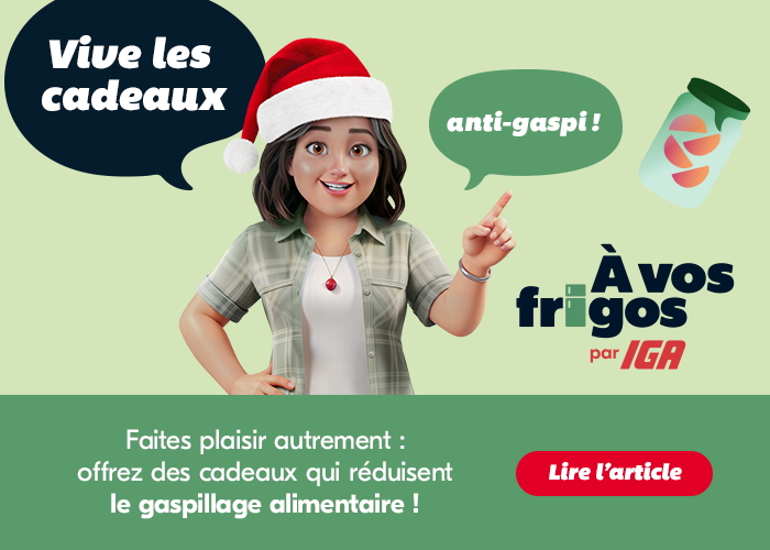 Faites plaisir autrement : offrez des cadeaux qui réduisent le gaspillage alimentaire ! - Lire l'article