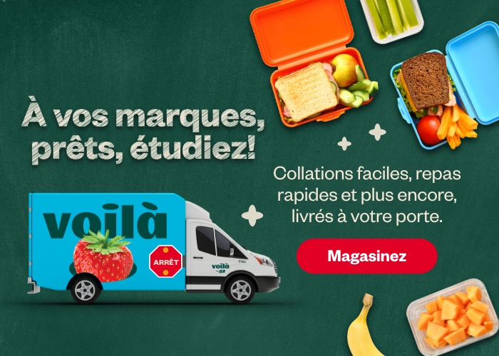 Voilà Collations faciles, repas rapides et plus encore, livrés à votre porte. - Magasinez