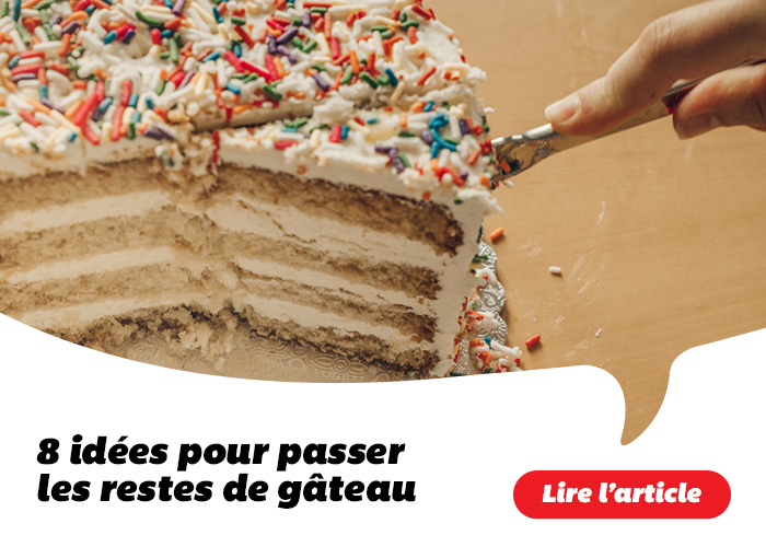 8 idées pour passer les restes de gâteau - Lire l'article