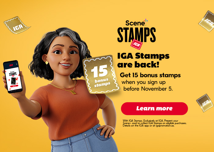 IGA Stamps are back! - Learn more